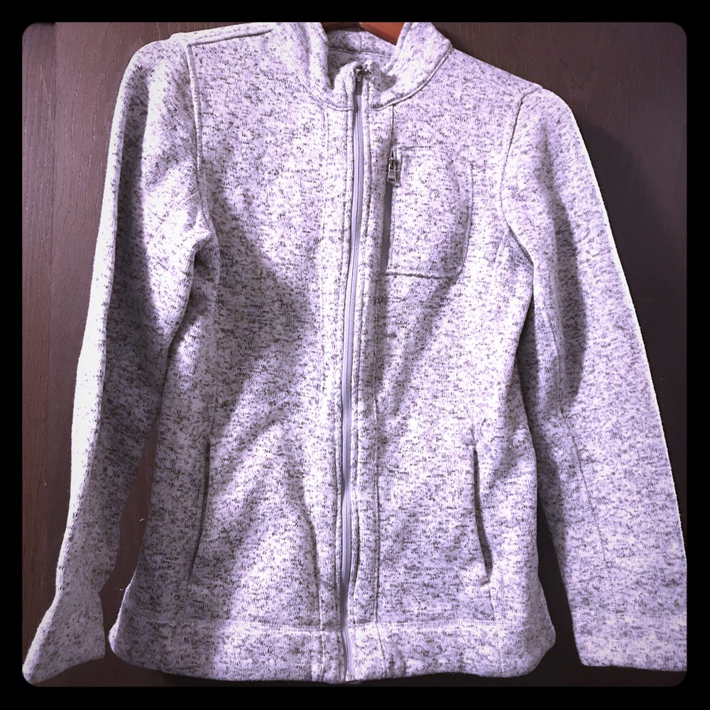White heather Costco jacket